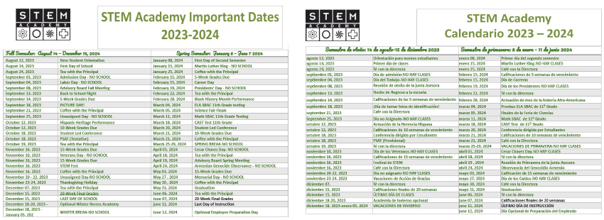  Important Dates